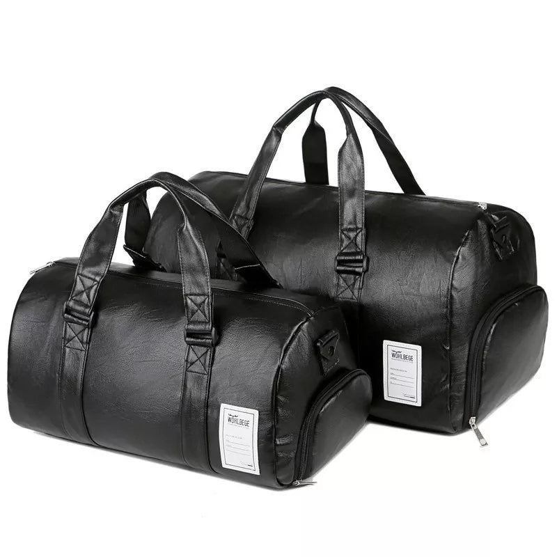 Gym Bag Leather Sports Bags Men - Stay-fitapparel